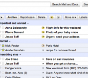 Screenshot von Priority Inbox in Gmail