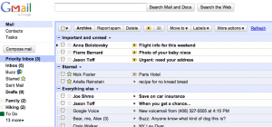 Screenshot von Priority Inbox in Gmail